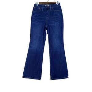 Madewell Women's Curvy Cali Jeans Demi Boot Dark Wash Size 28